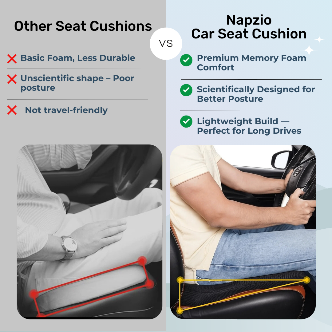 Napzio Car Seat Cushion