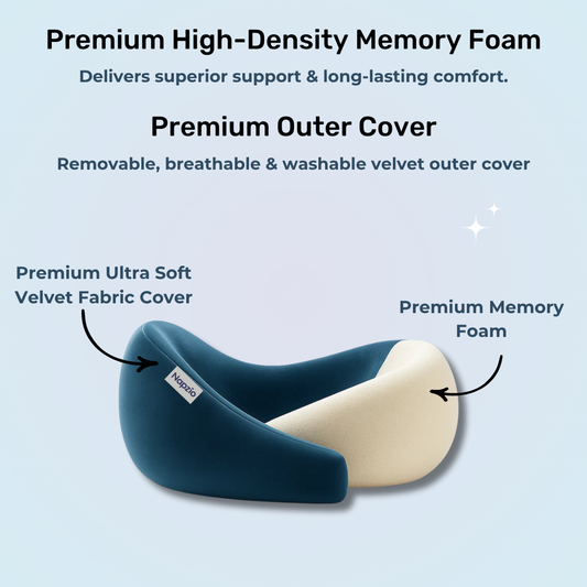 Napzio Travel Neck Pillow ( Blue )