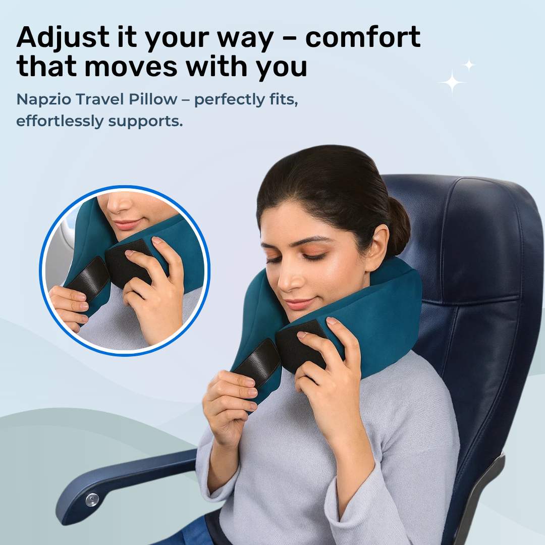 Napzio Travel Neck Pillow ( Blue )