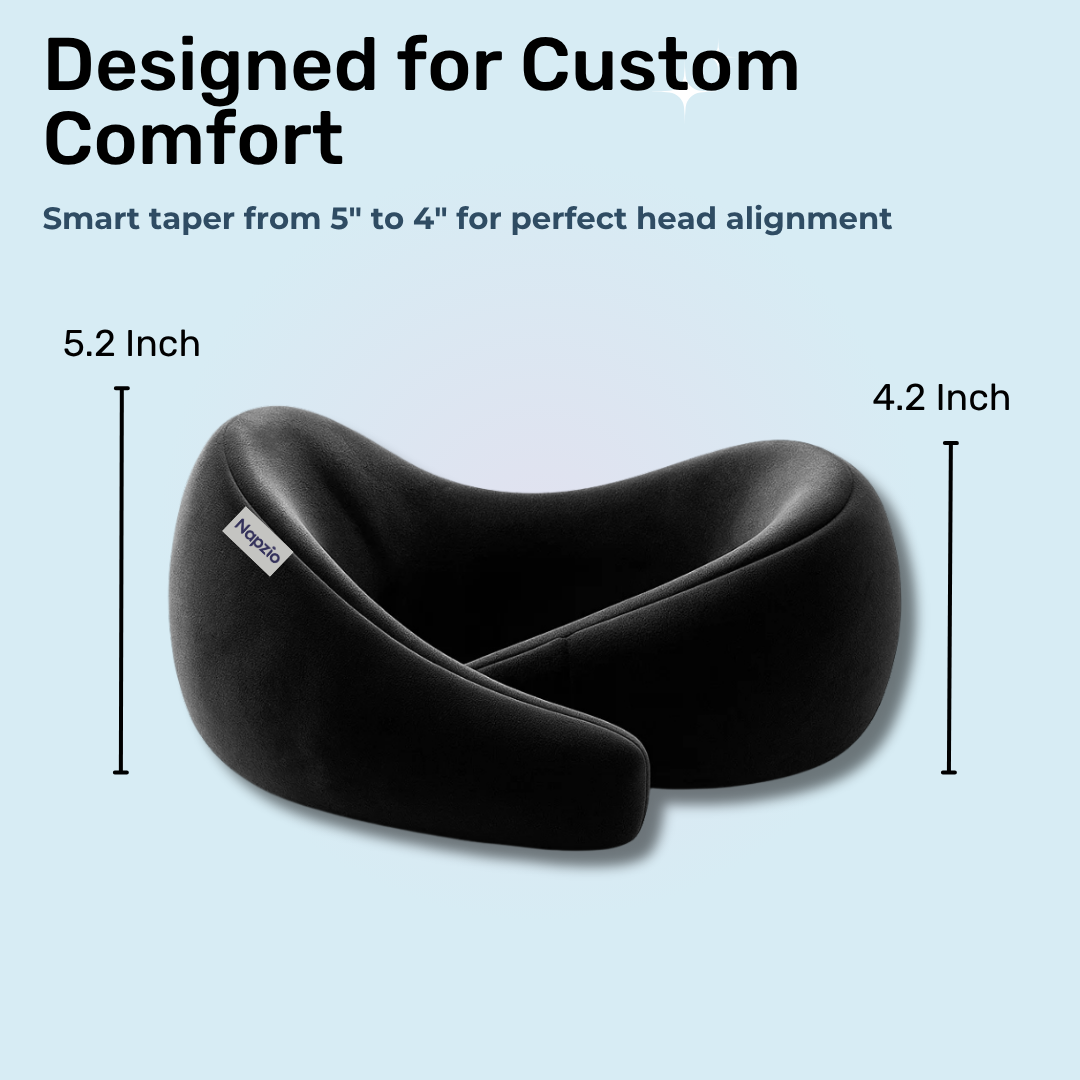 Napzio Travel Neck Pillow ( Black )