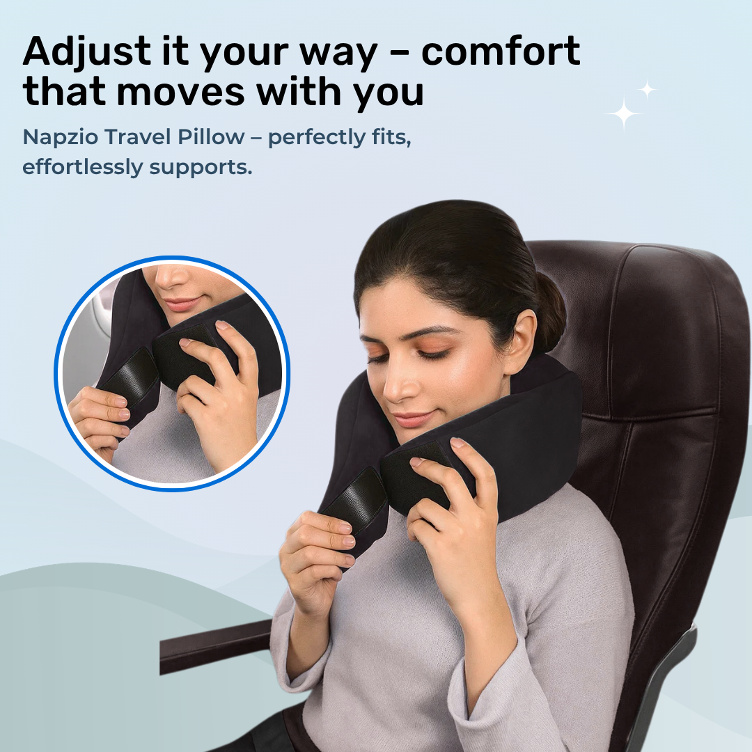 Napzio Travel Neck Pillow ( Black )