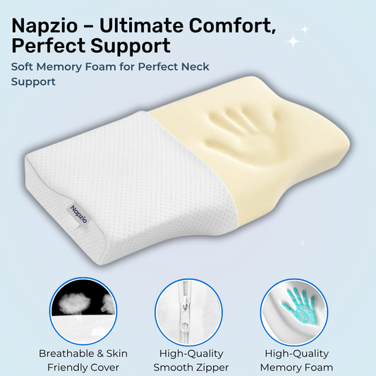 Napzio Anti Snore Cervical Memory Foam Pillow