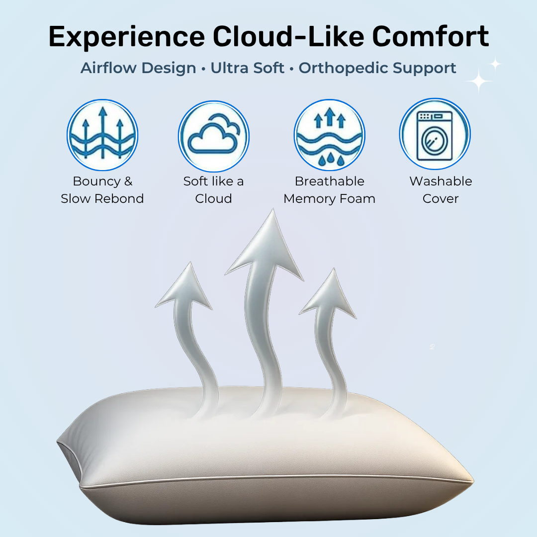 Napzio Cool Gel Orthopedic Memory Foam Pillow