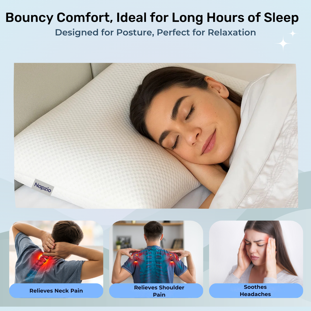 Napzio Letax Technology Memory Foam Pillow