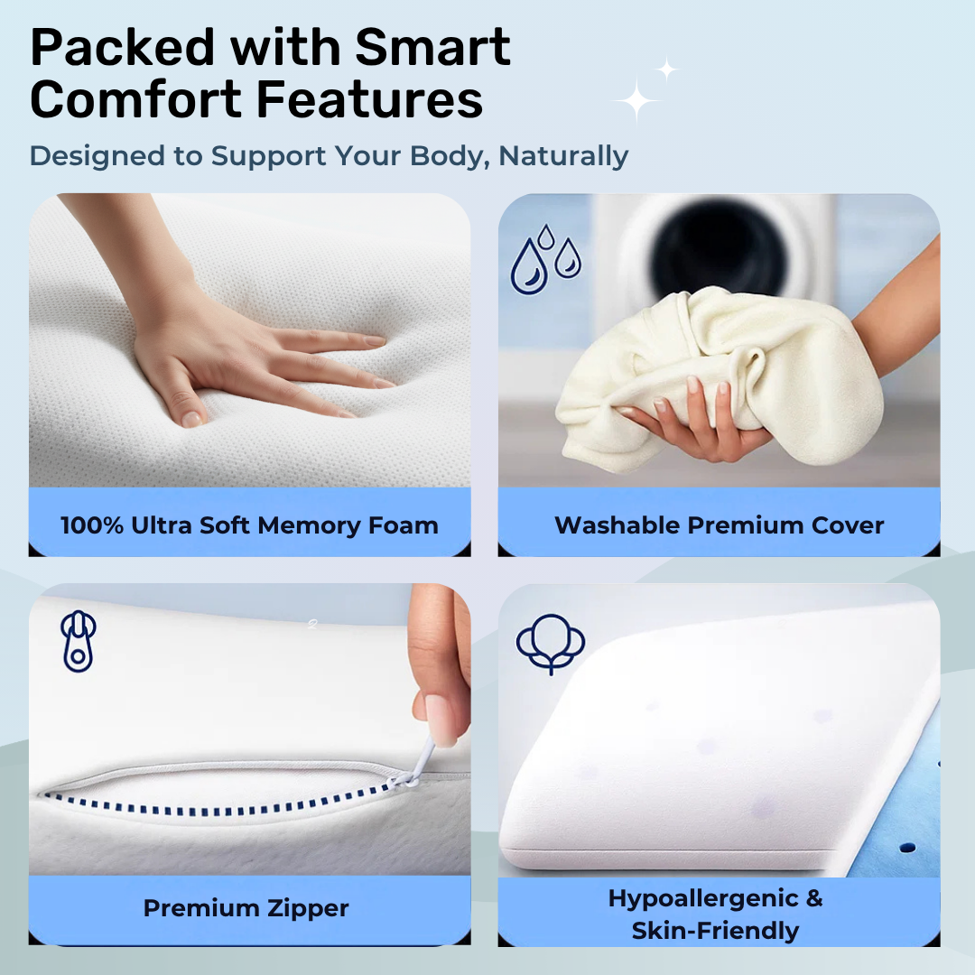 Napzio Letax Technology Memory Foam Pillow