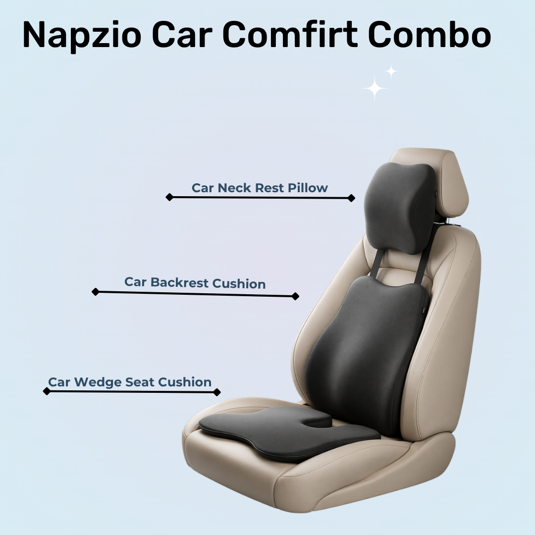 Napzio Ultimate Car Seat Comfort Combo of 3