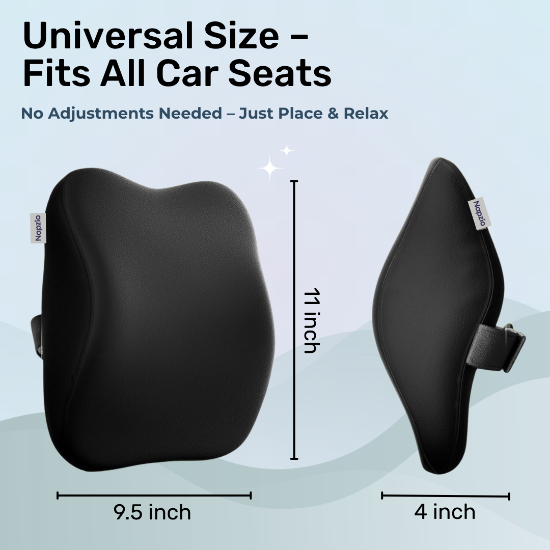 Napzio Memory Foam Car Neck Pillow