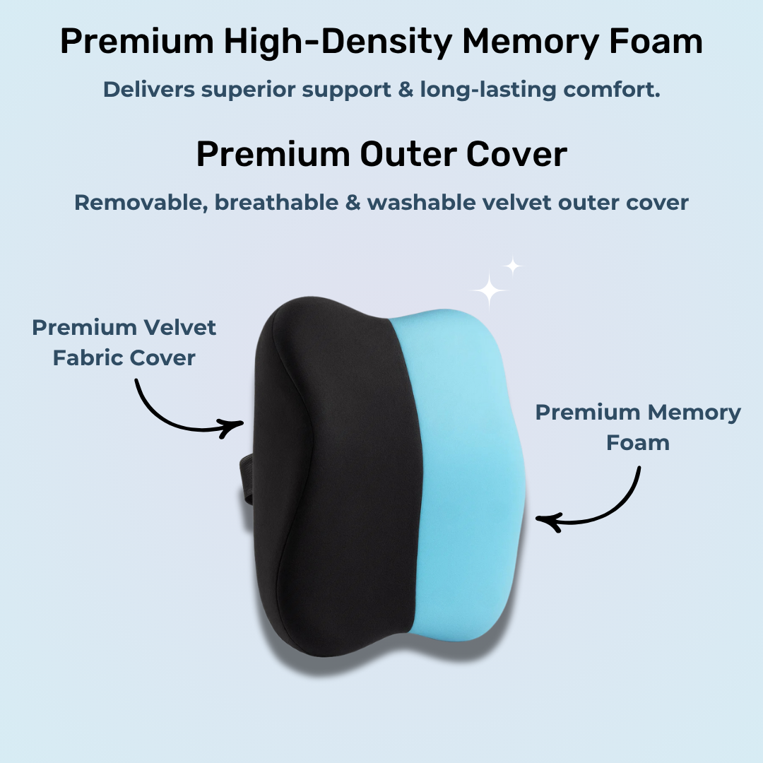 Napzio Memory Foam Car Neck Pillow